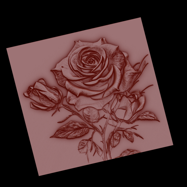 Relief 3D-Druckmodell .c4d .max .obj .3ds .fbx .stl .blend 