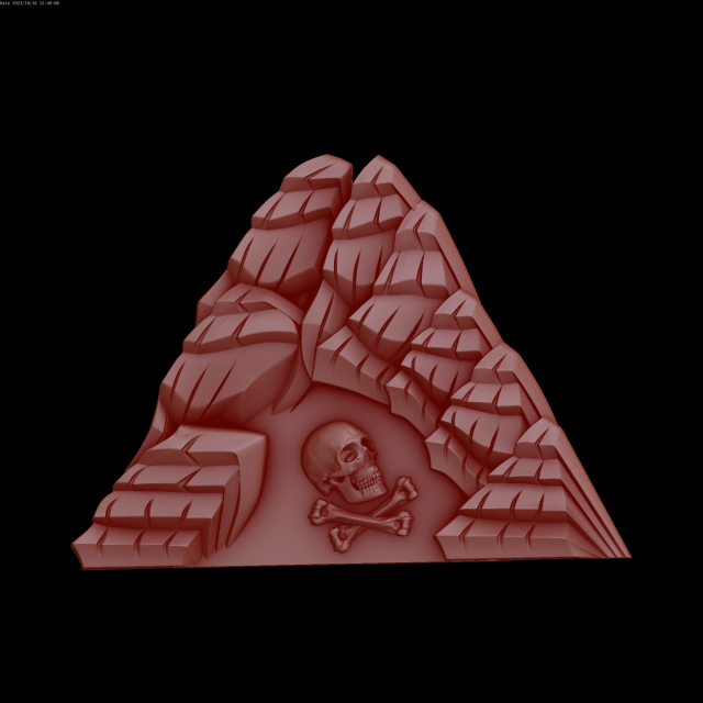 Relief 3D-Druckmodell .c4d .max .obj .3ds .fbx .stl .blend 
