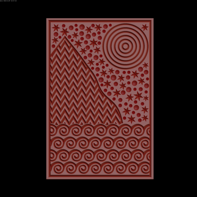 Relief 3D प्रिंट मॉडल .c4d .max .obj .3ds .fbx .stl .blend