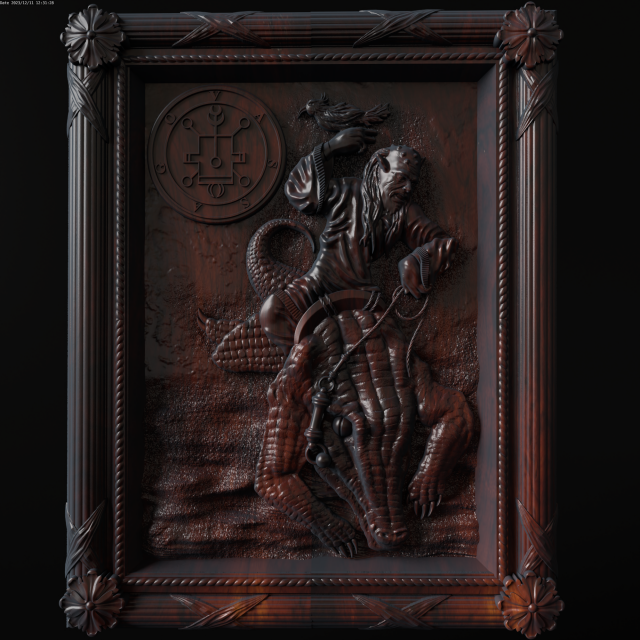 Relief Modelo de Impressão 3D .c4d .max .obj .3ds .fbx .stl .blend 
