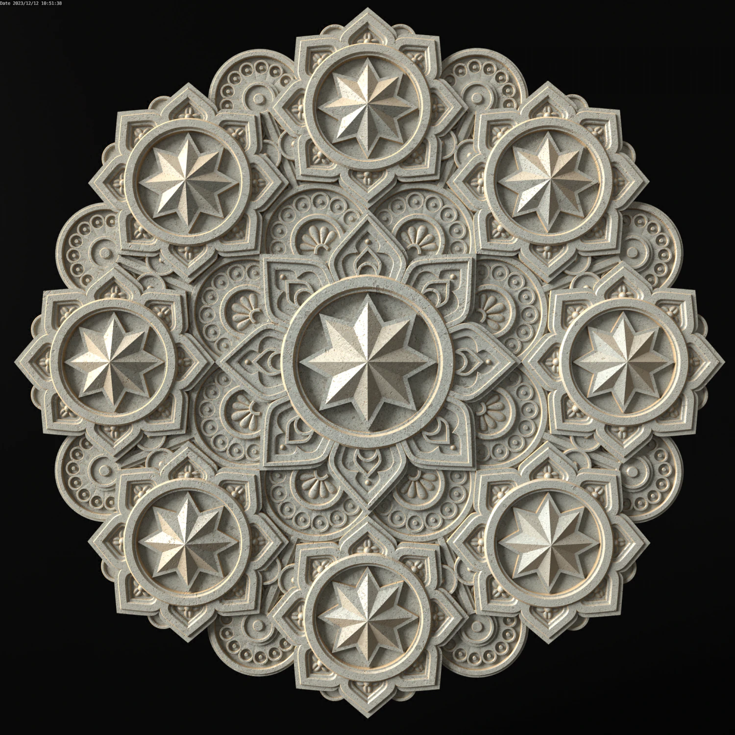 Relief 3D Print Model .c4d .max .obj .3ds .fbx .stl .blend 