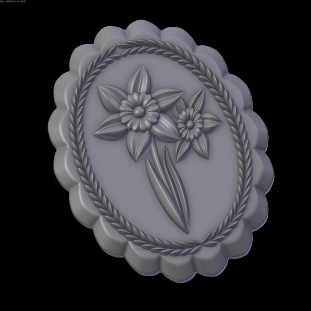 Relief 3D Baskı Modeli .c4d .max .obj .3ds .fbx .stl .blend