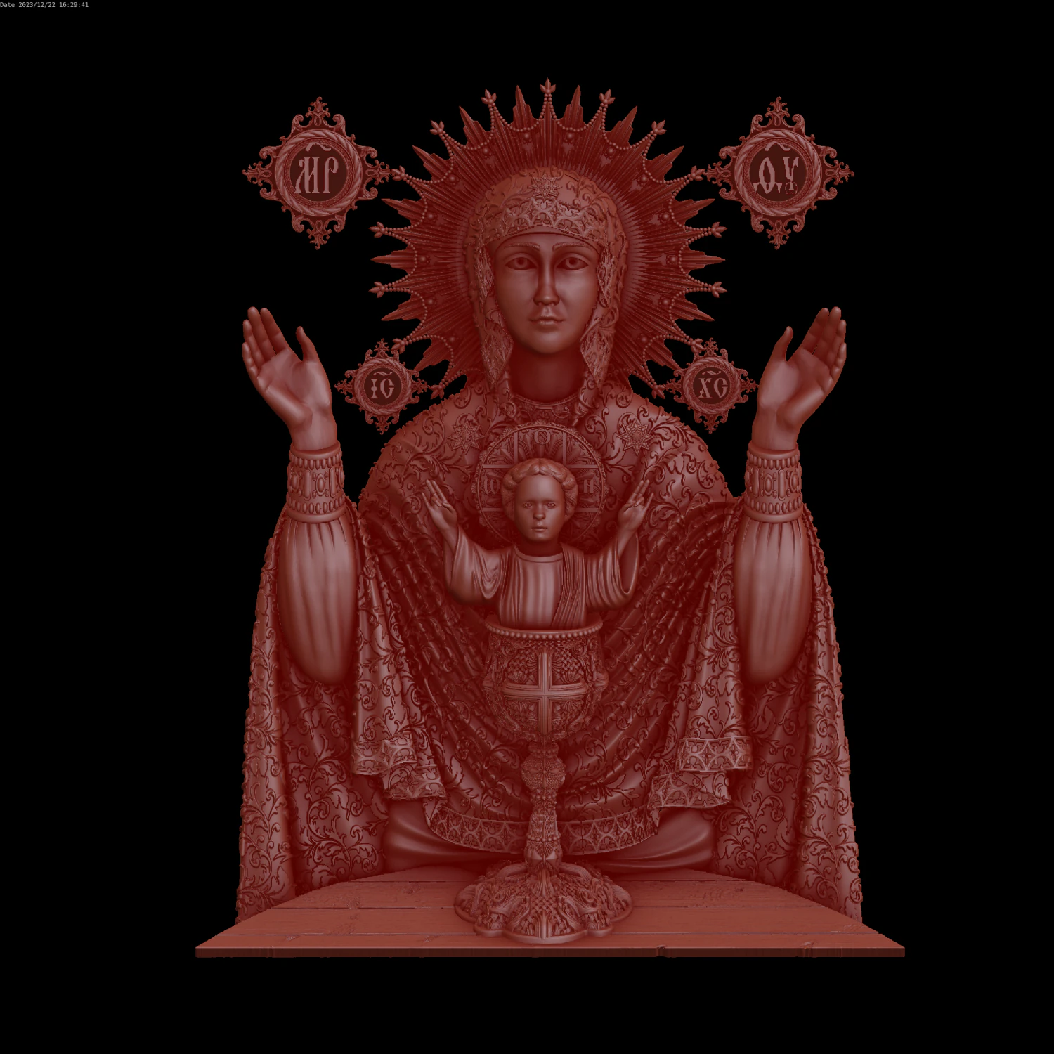 Relief 3D Print Model .c4d .max .obj .3ds .fbx .stl .blend 