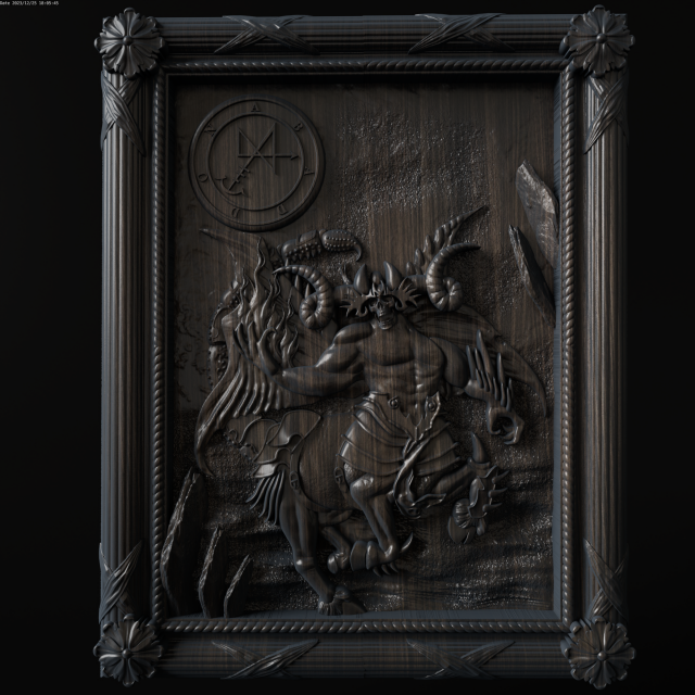 Relief 3D-Druckmodell .c4d .max .obj .3ds .fbx .stl .blend 