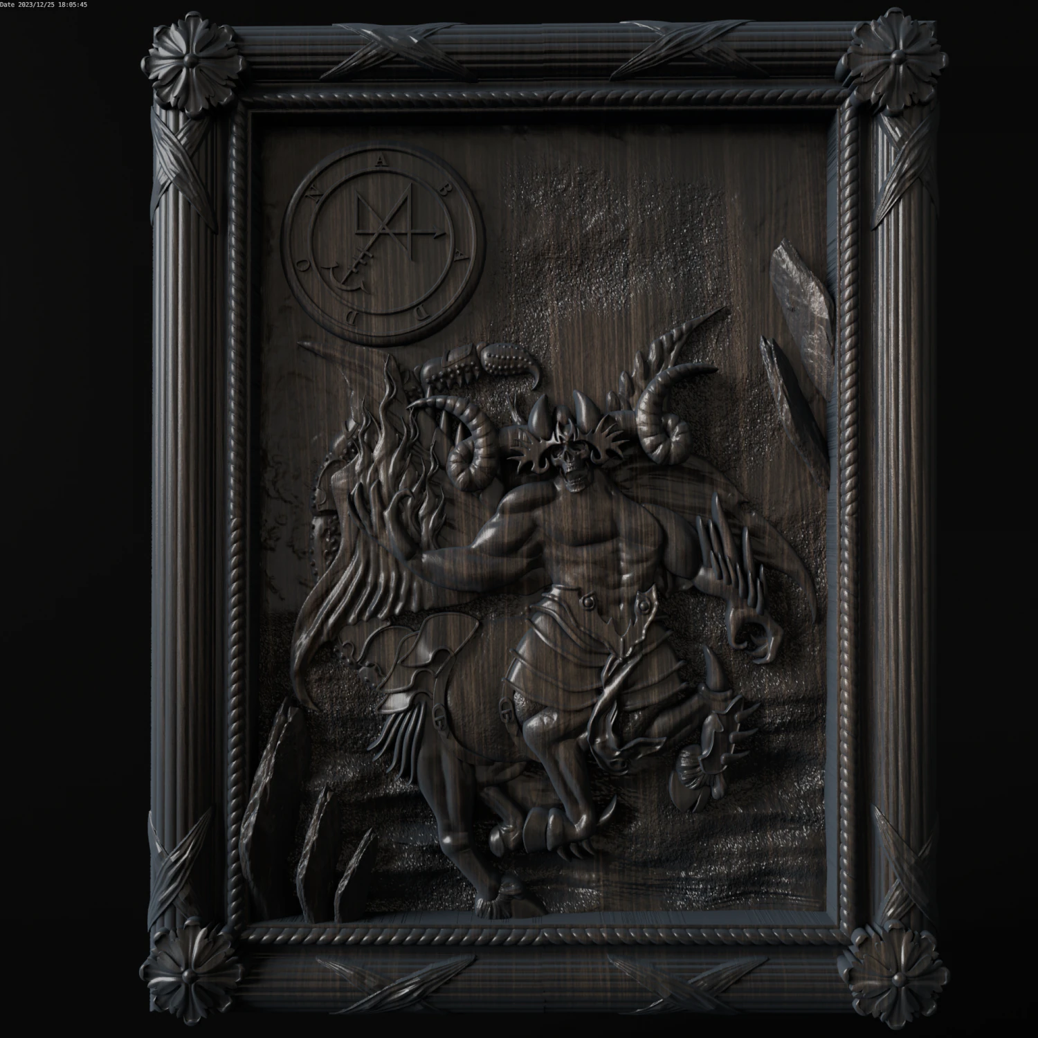 Relief 3D Print Model .c4d .max .obj .3ds .fbx .stl .blend 