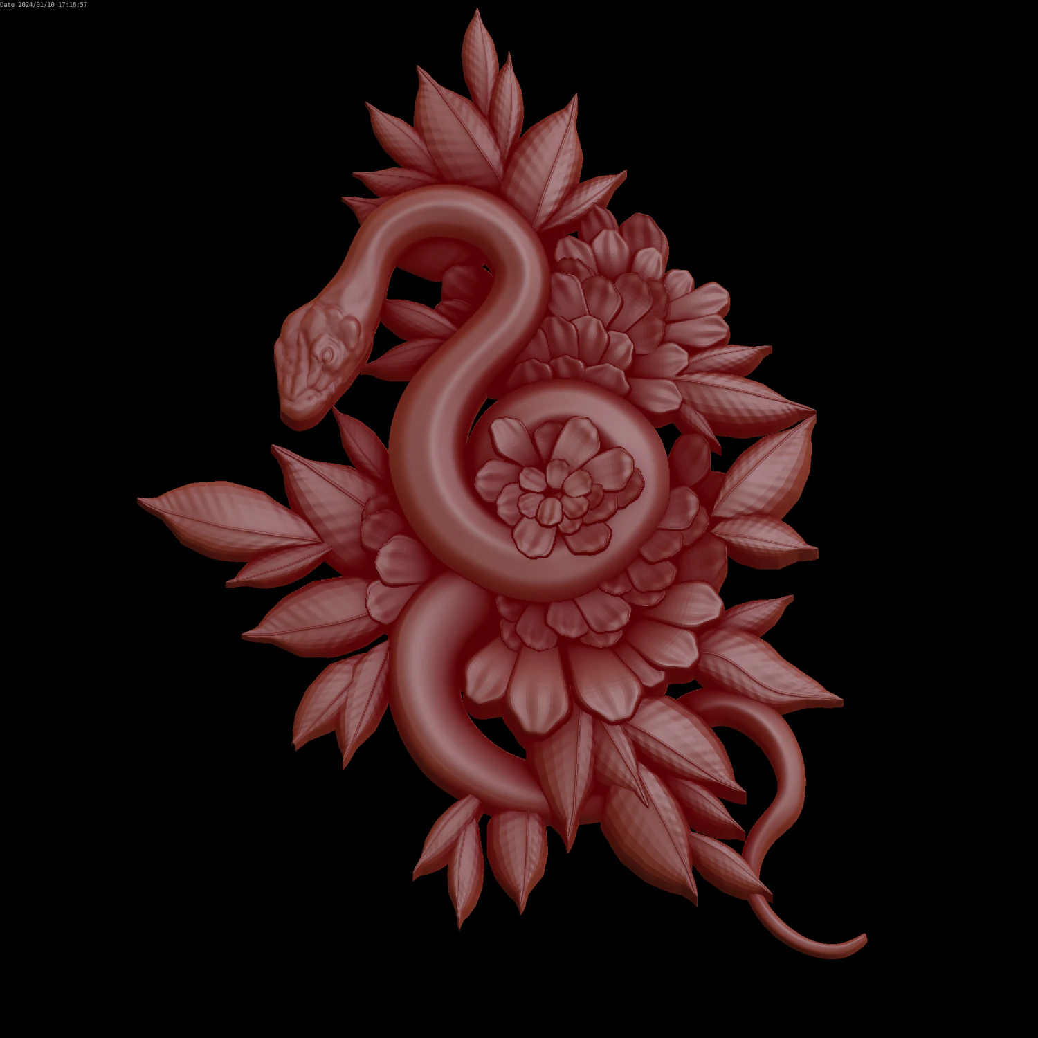 Relief 3D Print Model .c4d .max .obj .3ds .fbx .stl .blend 