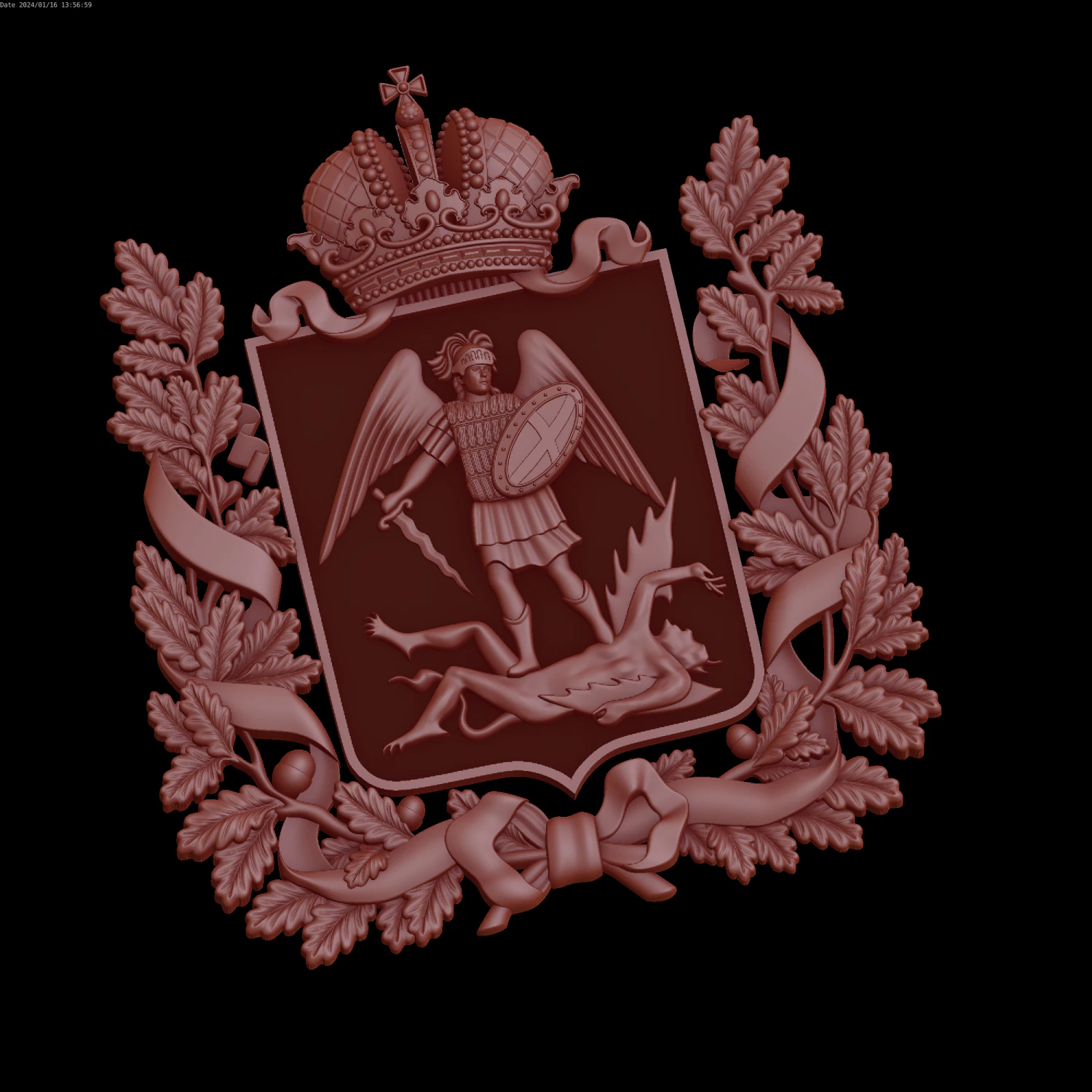 Relief 3D Model .c4d .max .obj .3ds .fbx .stl .blend 