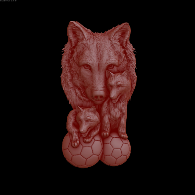 Relief Modello 3D .c4d .max .obj .3ds .fbx .stl .blend 