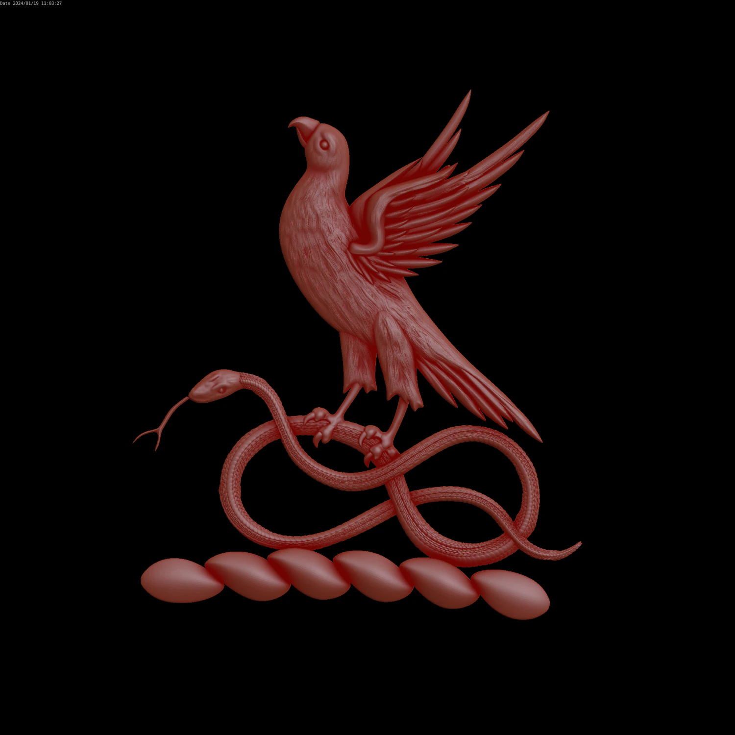 Relief 3D Model .c4d .max .obj .3ds .fbx .stl .blend 