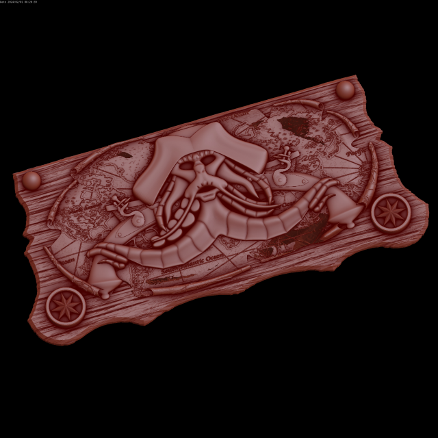 Relief 3D Model .c4d .max .obj .3ds .fbx .stl .blend 