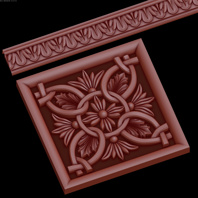Relief 3D Model .c4d .max .obj .3ds .fbx .stl .blend 