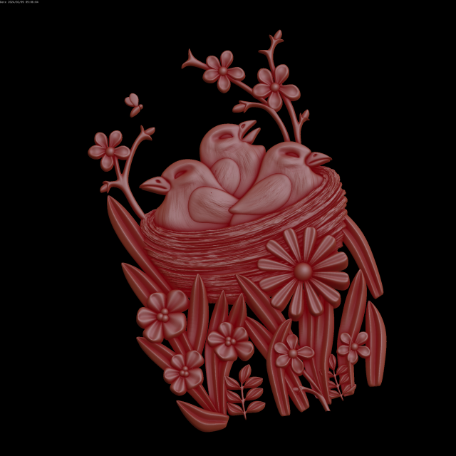 Relief Modèle 3D .c4d .max .obj .3ds .fbx .stl .blend 