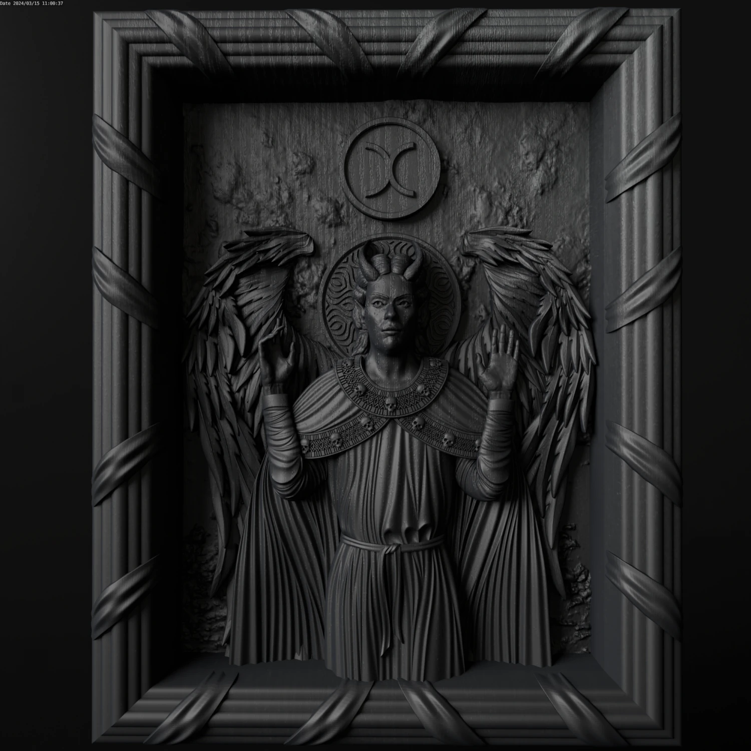 Relief 3D Model .c4d .max .obj .3ds .fbx .stl .blend 