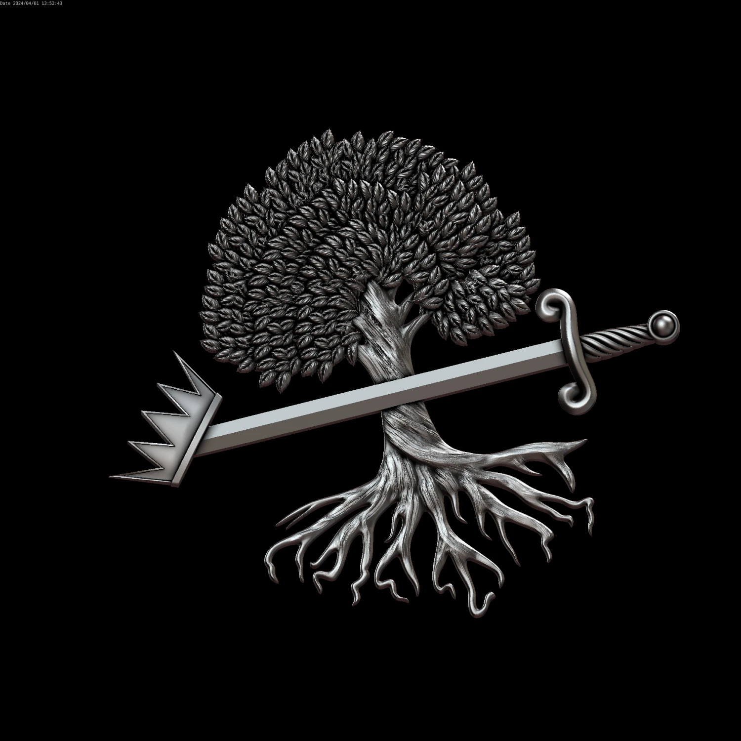 Relief 3D Model .c4d .max .obj .3ds .fbx .stl .blend 