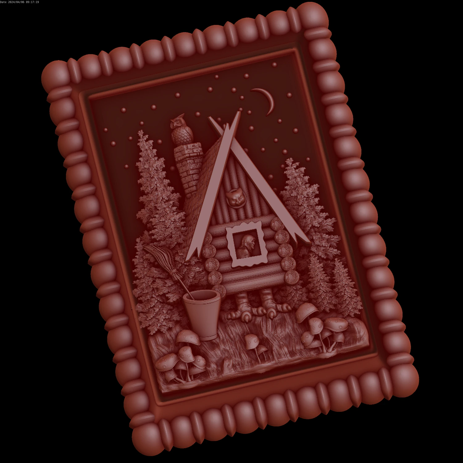 Relief 3D Model .c4d .max .obj .3ds .fbx .stl .blend 