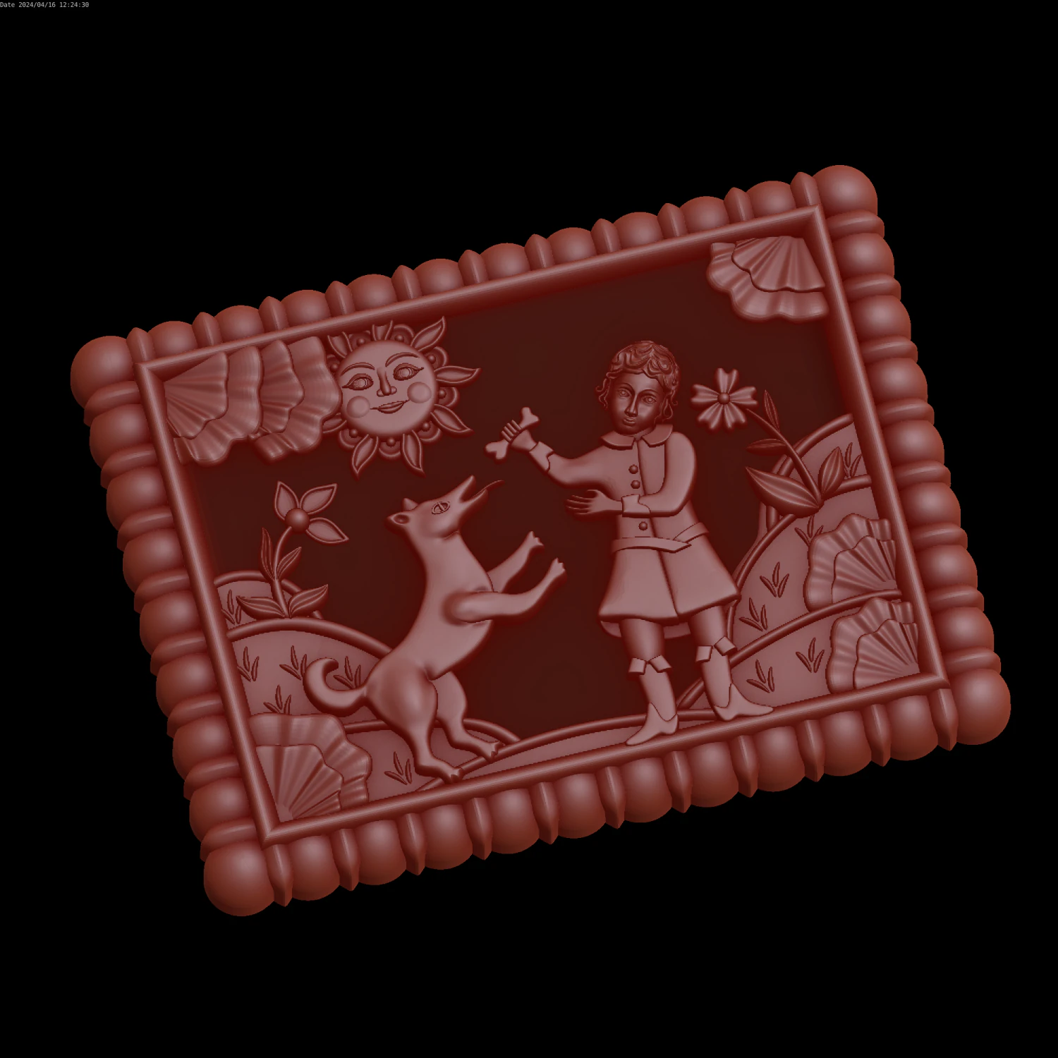 Relief 3D Model .c4d .max .obj .3ds .fbx .stl .blend 