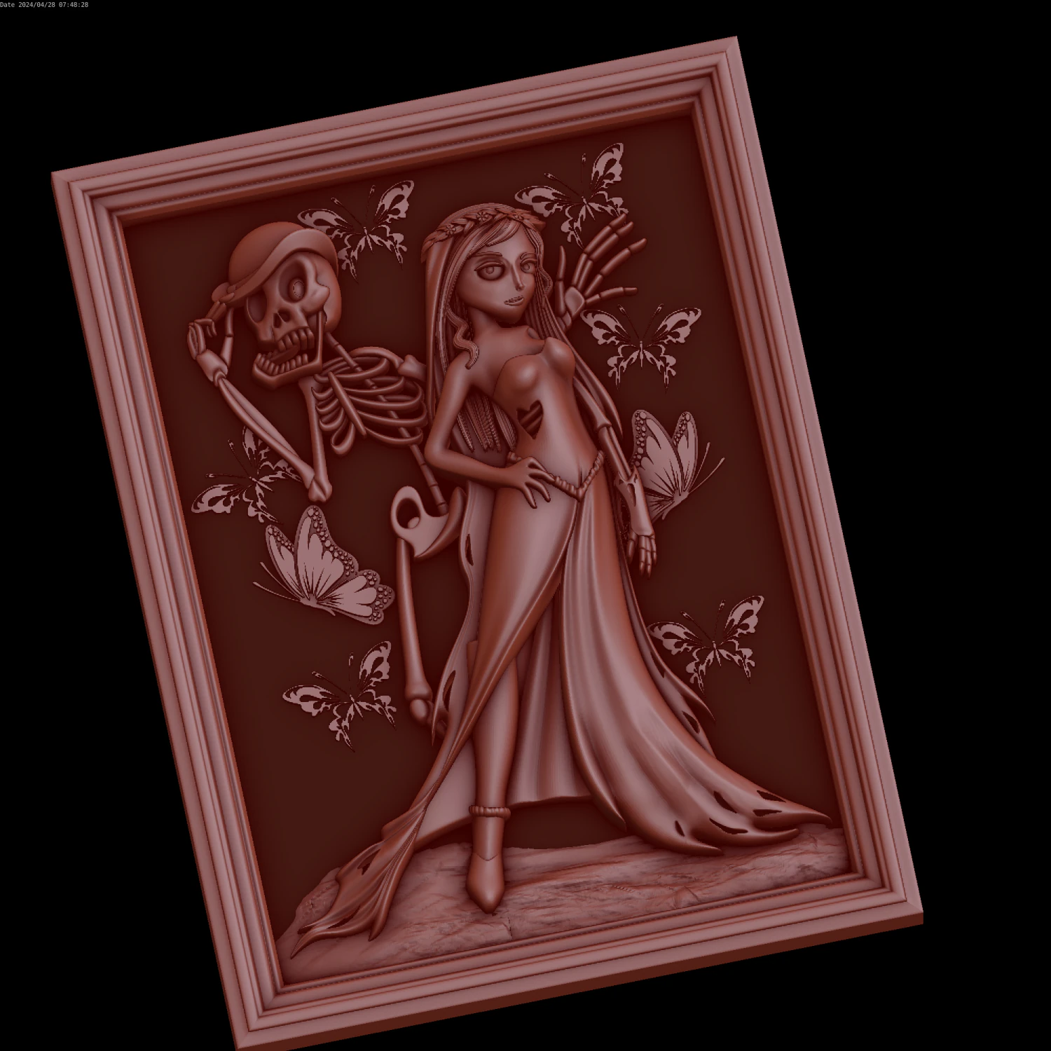 Relief 3D Model .c4d .max .obj .3ds .fbx .stl .blend 