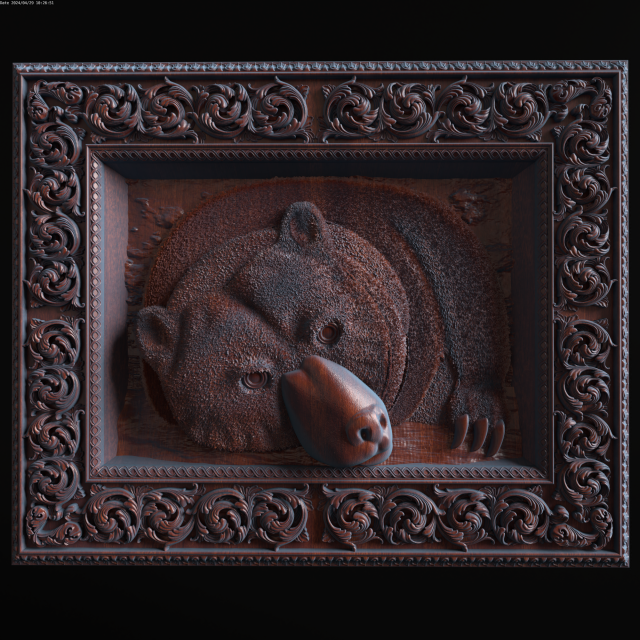 Relief Model 3D .c4d .max .obj .3ds .fbx .stl .blend
