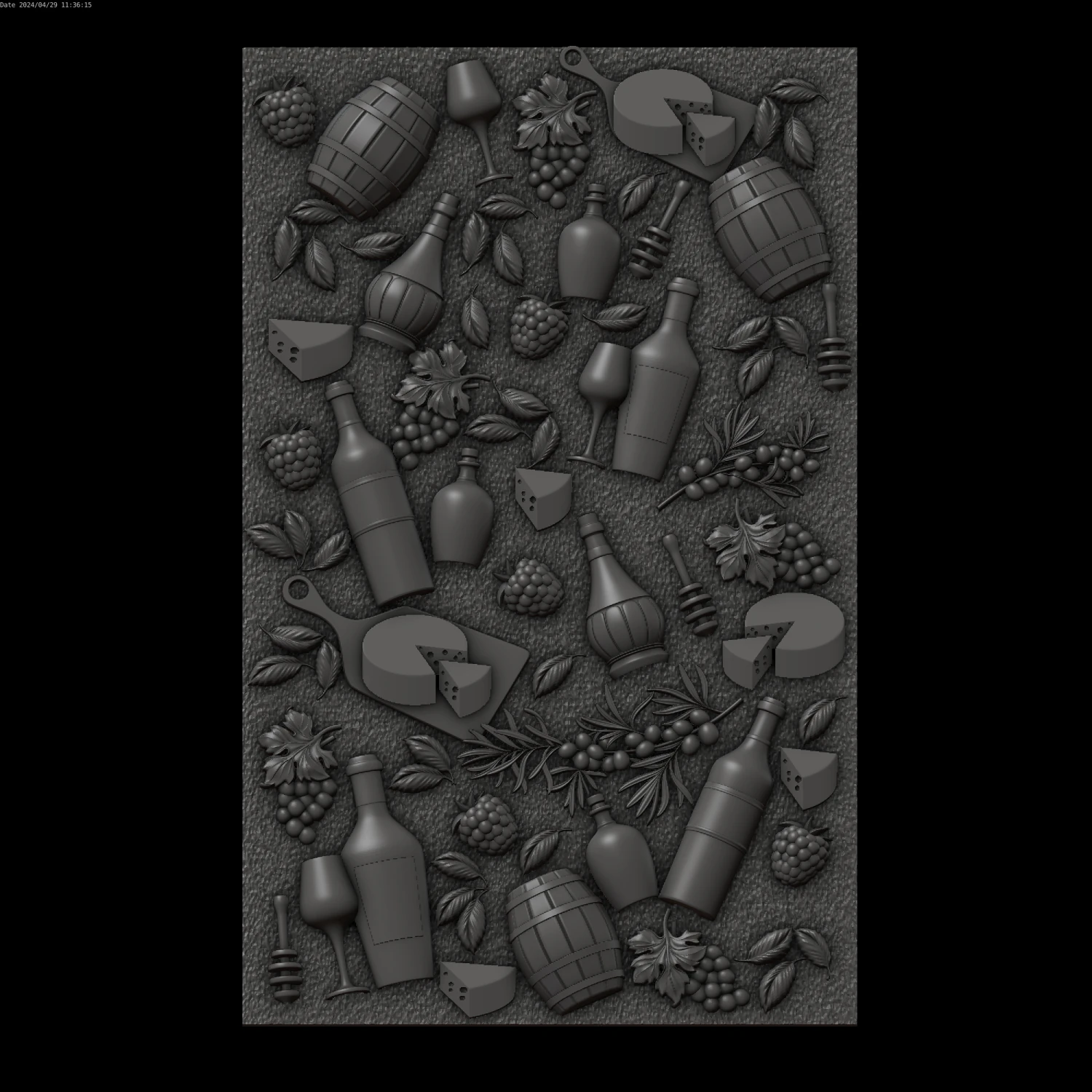 Relief 3D Model .c4d .max .obj .3ds .fbx .stl .blend