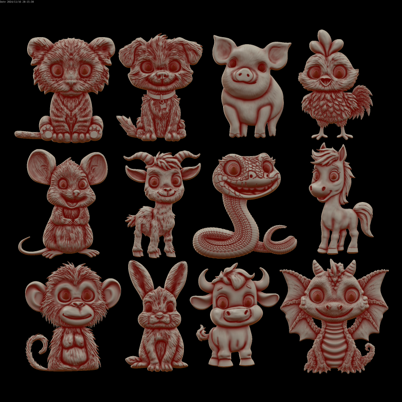 Relief 3D Model .c4d .max .obj .3ds .fbx .stl .blend 
