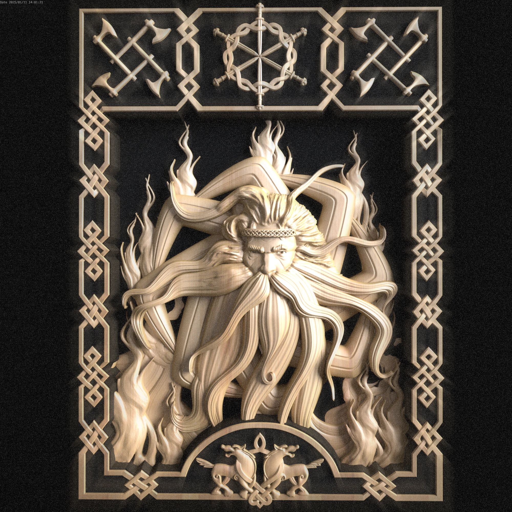 Relief 3D Model .c4d .max .obj .3ds .fbx .stl .blend 