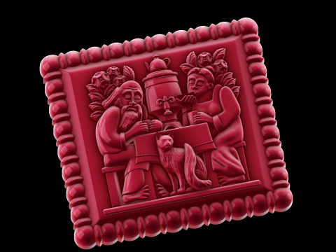Relief 3D-Modell
