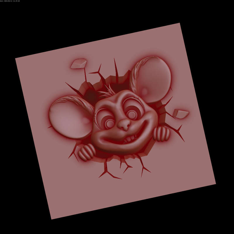 Relief 3D 모델 .c4d .max .obj .3ds .fbx .stl .blend 