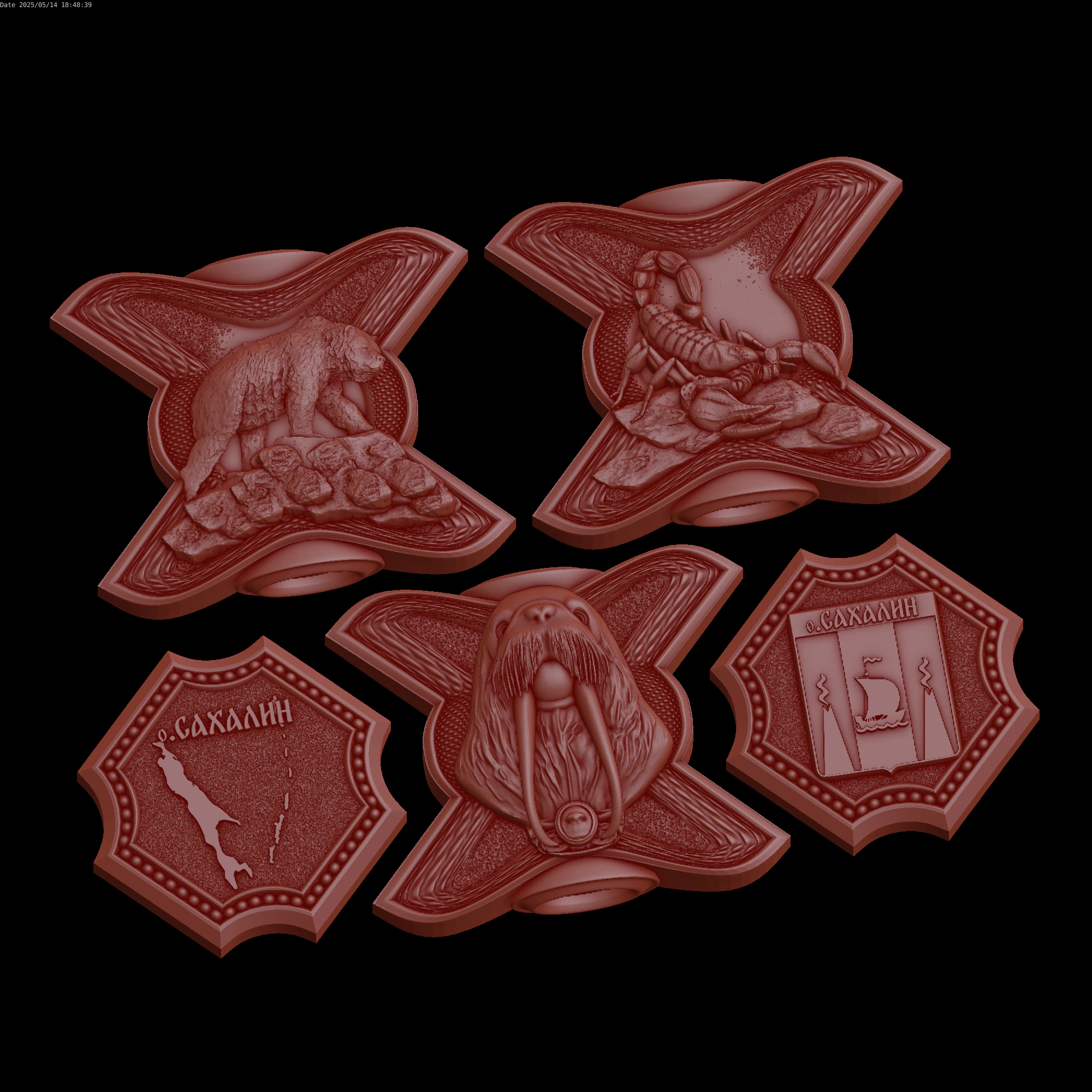 Relief 3D Model .c4d .max .obj .3ds .fbx .stl .blend 