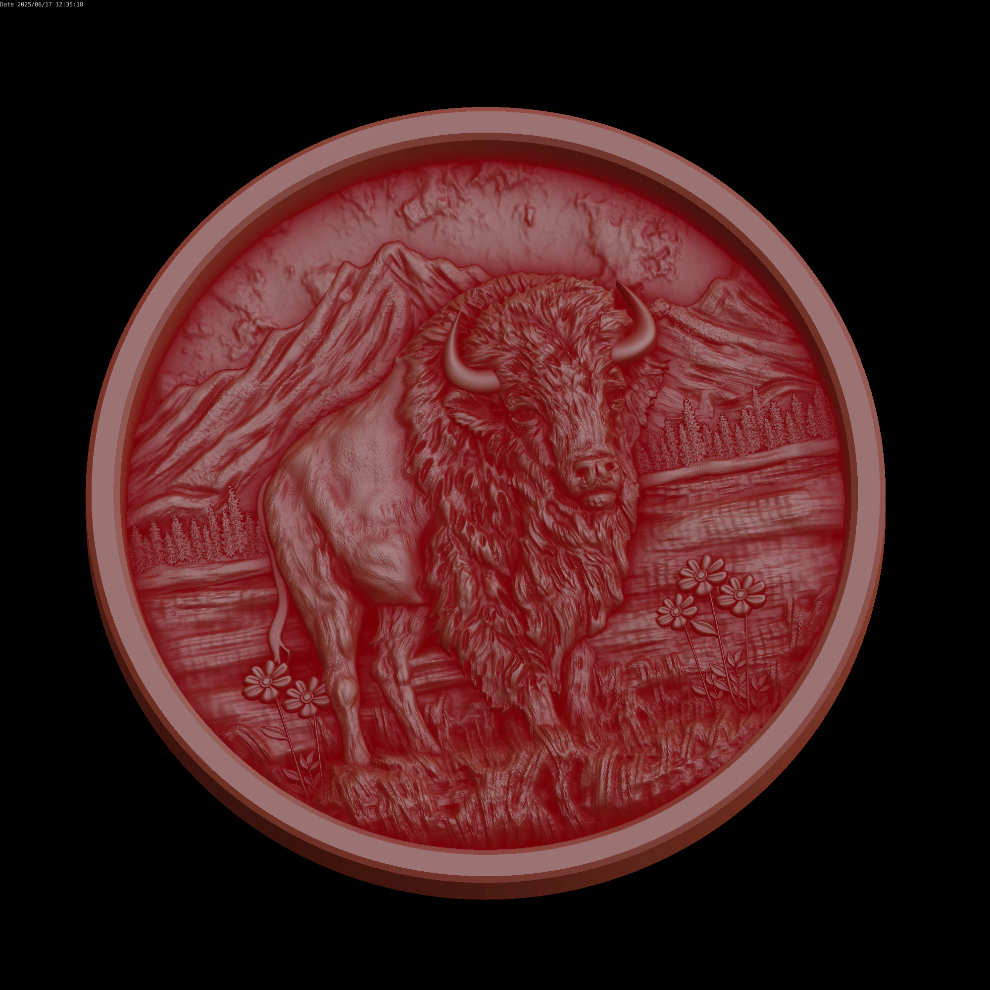 Relief 3D Model .c4d .max .obj .3ds .fbx .stl .blend 