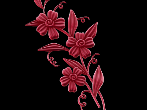 Relief 3D-Modell