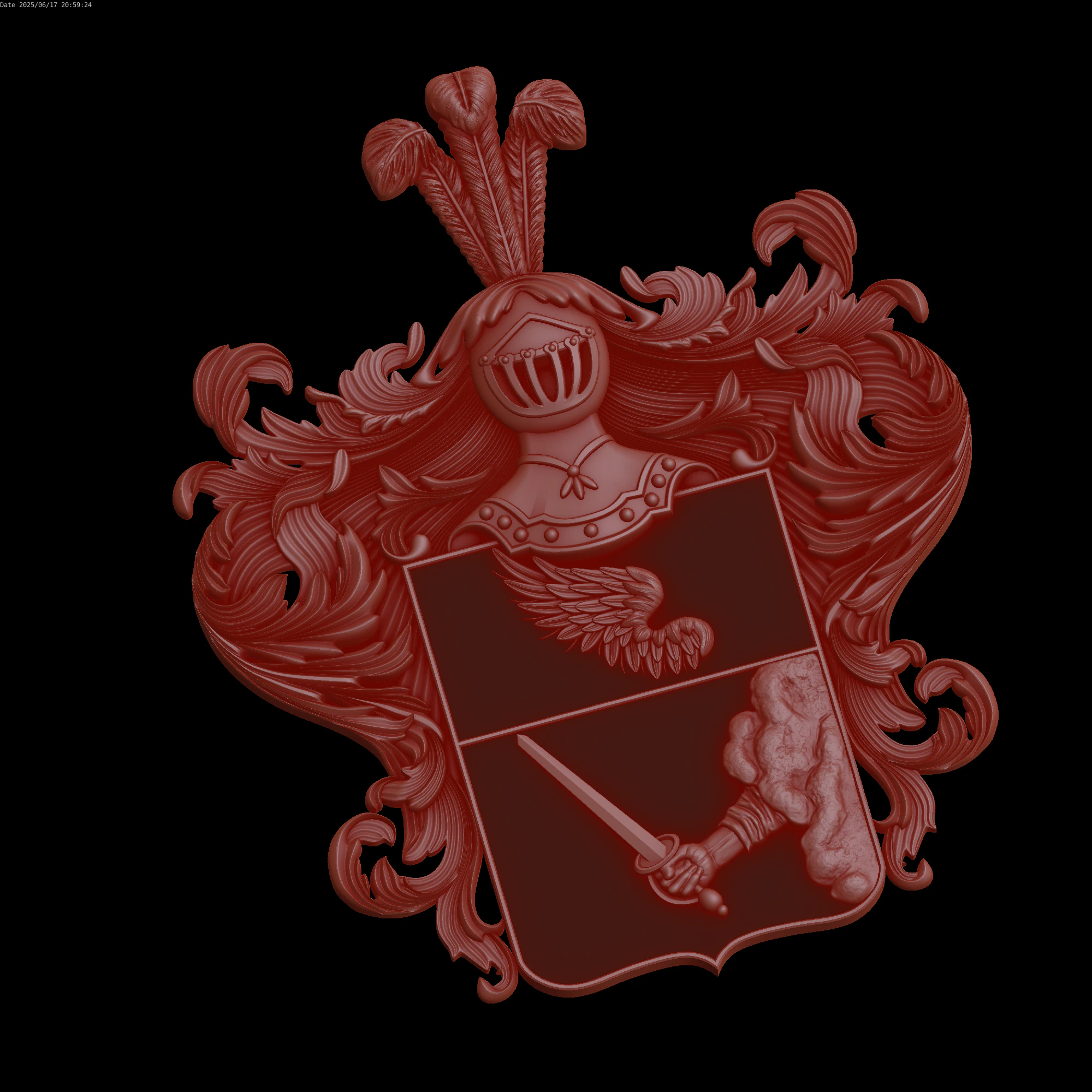 Relief 3D Model .c4d .max .obj .3ds .fbx .stl .blend 