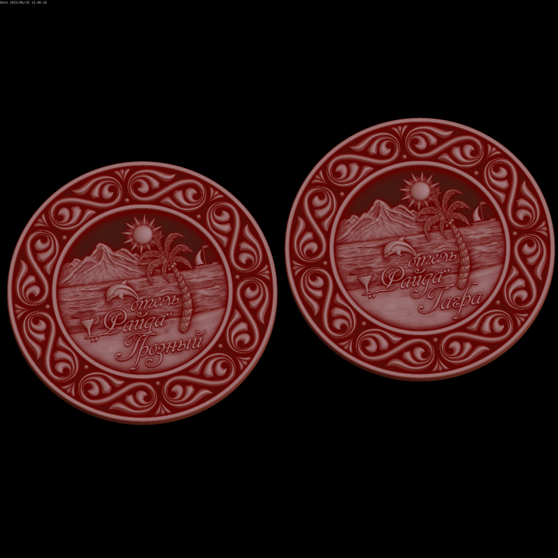 Relief Model 3D .c4d .max .obj .3ds .fbx .stl .blend
