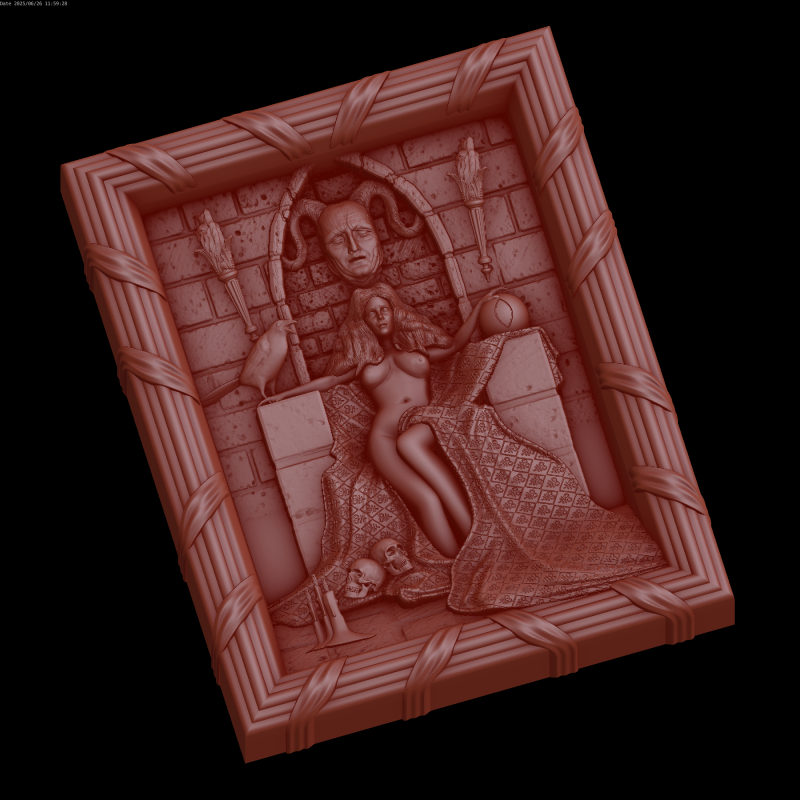 Relief 3D 模型 .c4d .max .obj .3ds .fbx .stl .blend