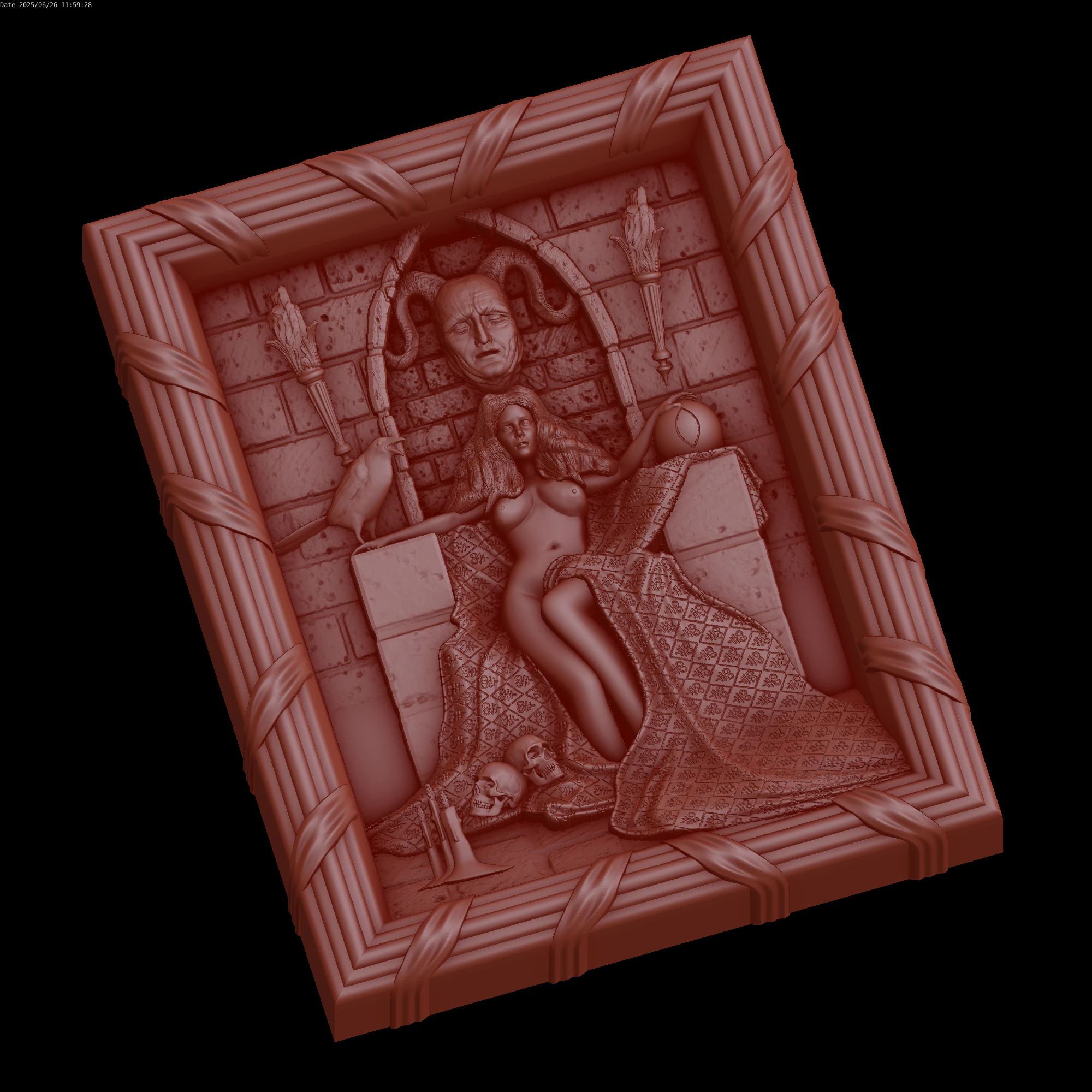 Relief 3D Model .c4d .max .obj .3ds .fbx .stl .blend