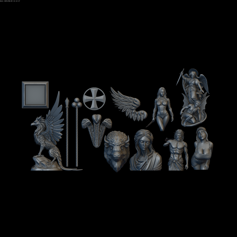 Relief 3D मॉडल .c4d .max .obj .3ds .fbx .stl .blend