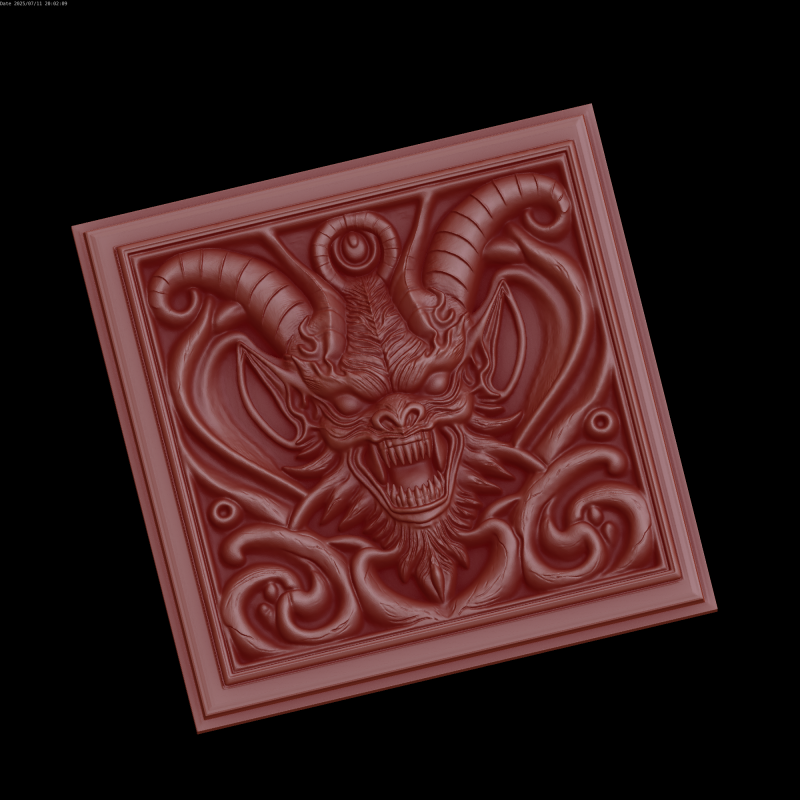 Relief Modello 3D .c4d .max .obj .3ds .fbx .stl .blend