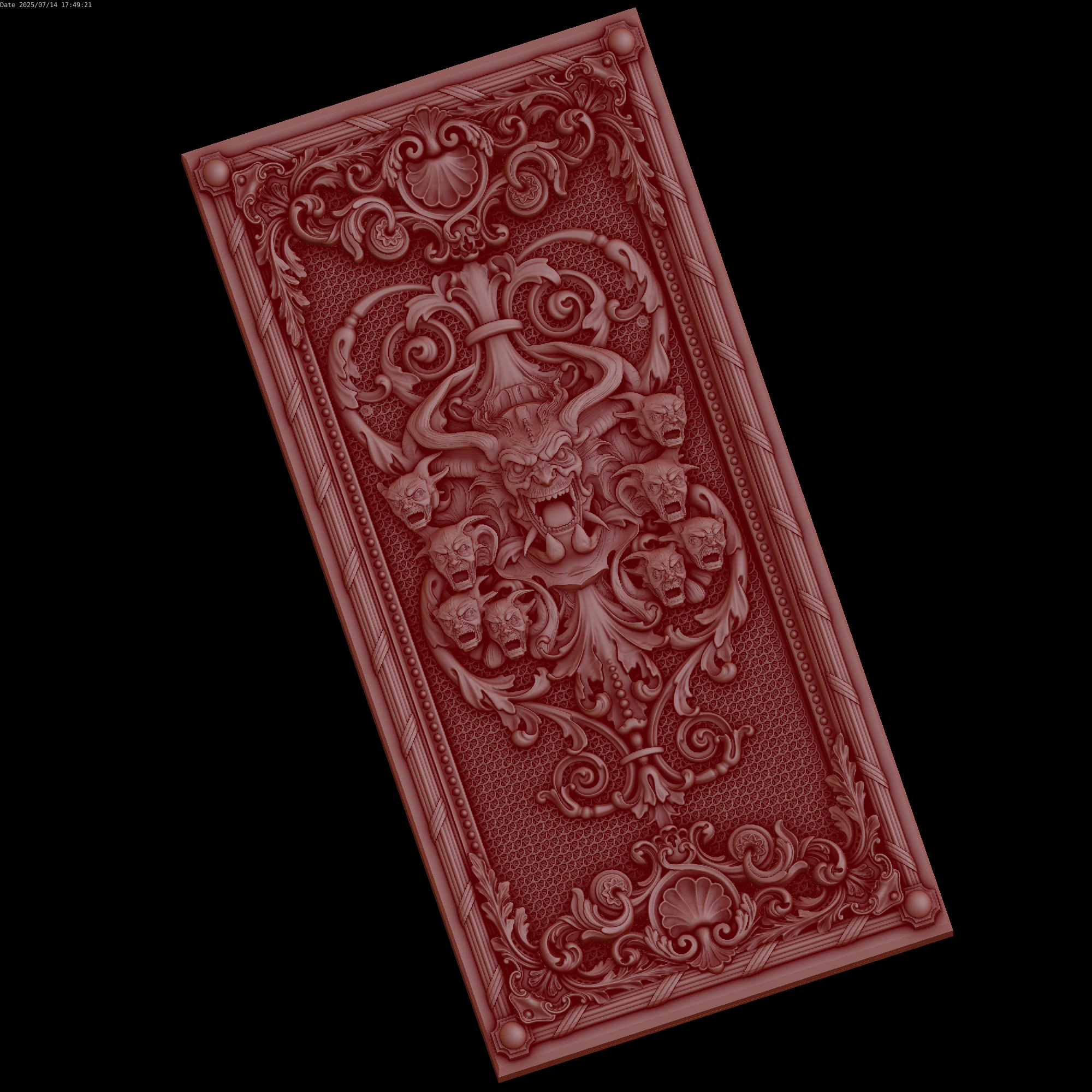 Relief 3D Model .c4d .max .obj .3ds .fbx .stl .blend 