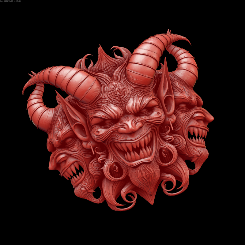 Relief 3D Model .c4d .max .obj .3ds .fbx .stl .blend 