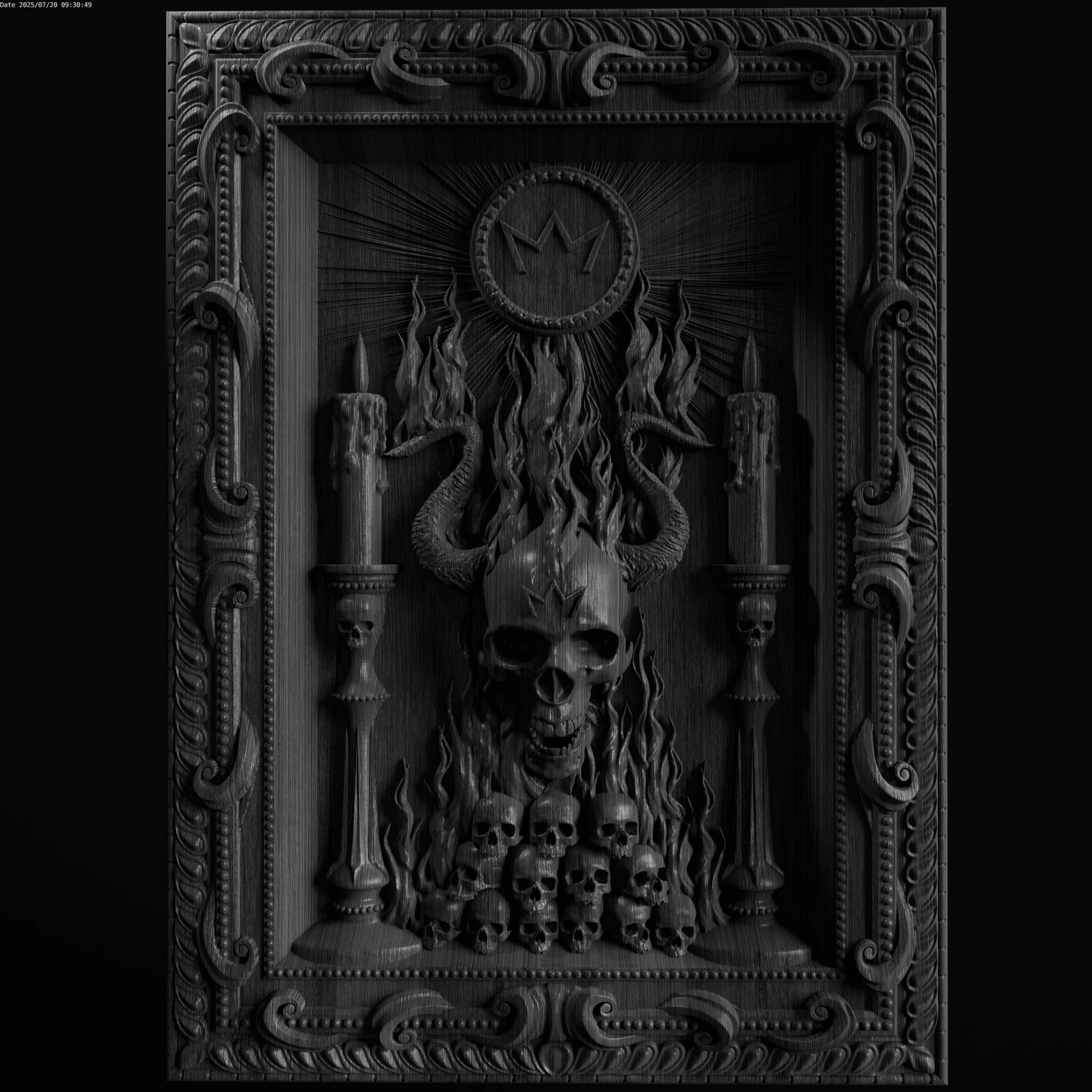 Relief 3D Model .c4d .max .obj .3ds .fbx .stl .blend