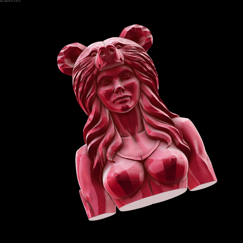 Relief Model 3D .c4d .max .obj .3ds .fbx .stl .blend 