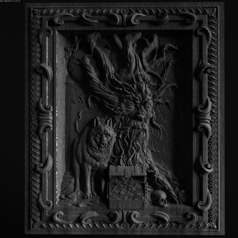 Relief 3D Model .c4d .max .obj .3ds .fbx .stl .blend 