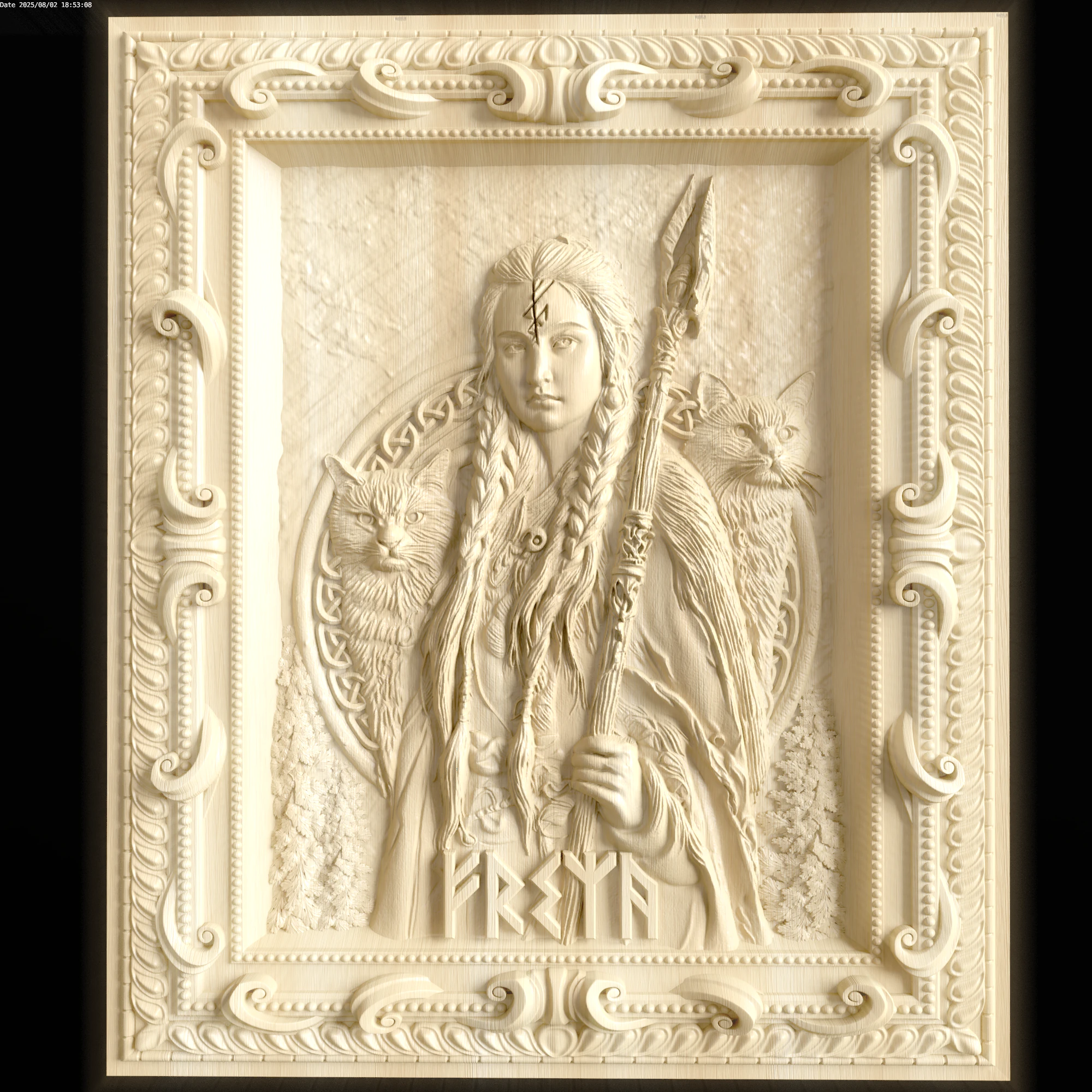 Relief 3D Model .c4d .max .obj .3ds .fbx .stl .blend 