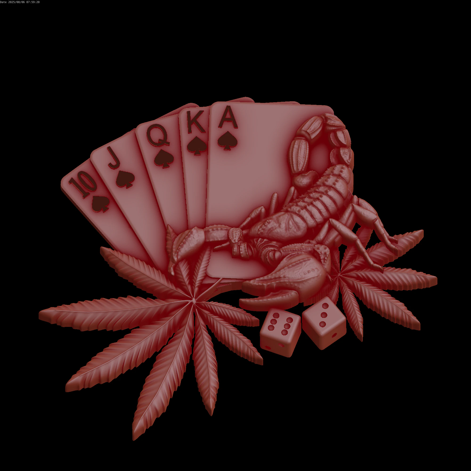 Relief 3D Model .c4d .max .obj .3ds .fbx .stl .blend 