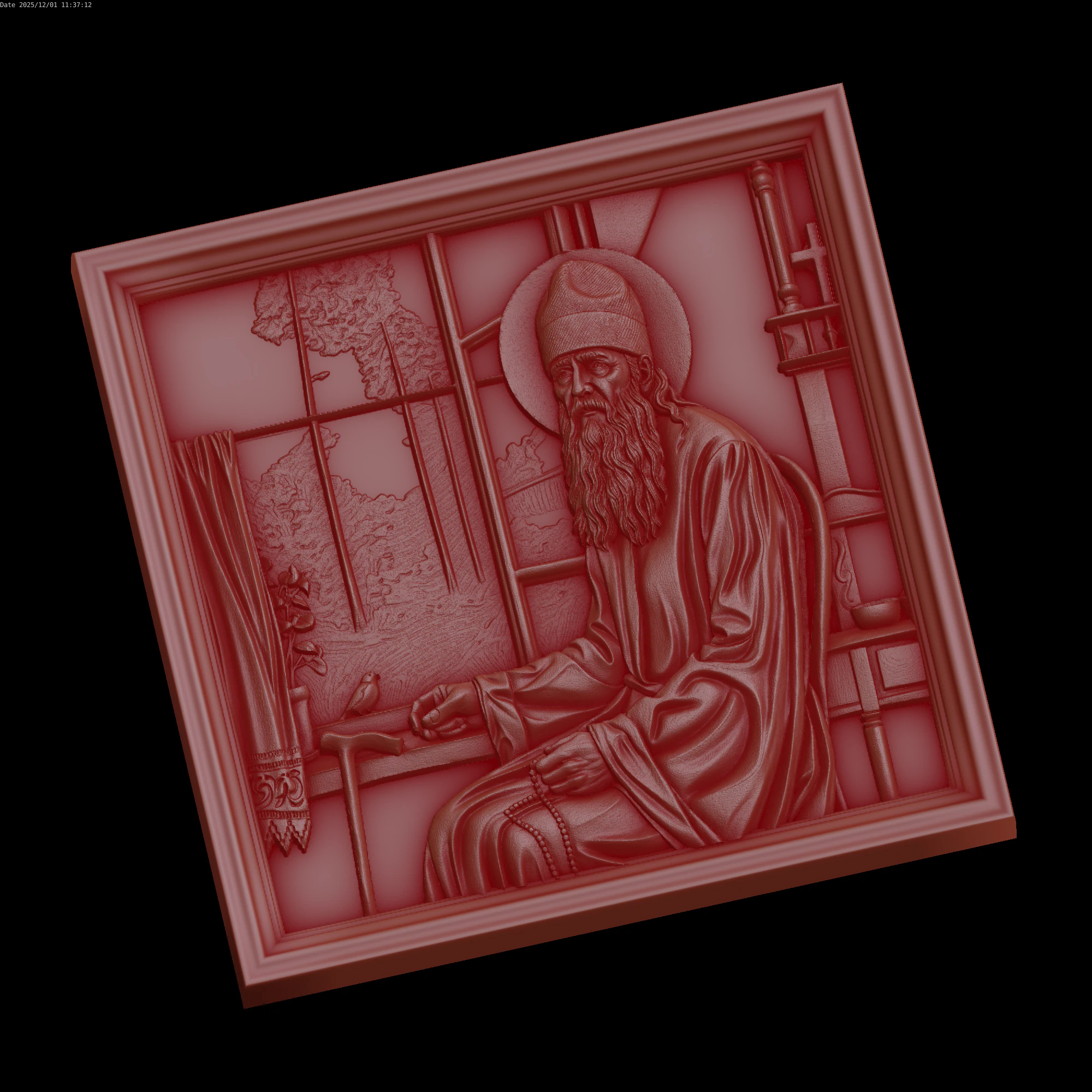 Relief 3D Model .c4d .max .obj .3ds .fbx .stl .blend 