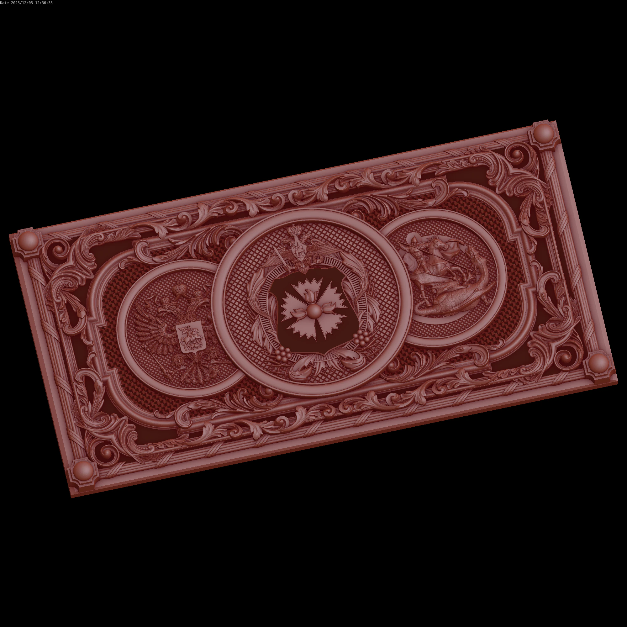 Relief 3D Model .c4d .max .obj .3ds .fbx .stl .blend 