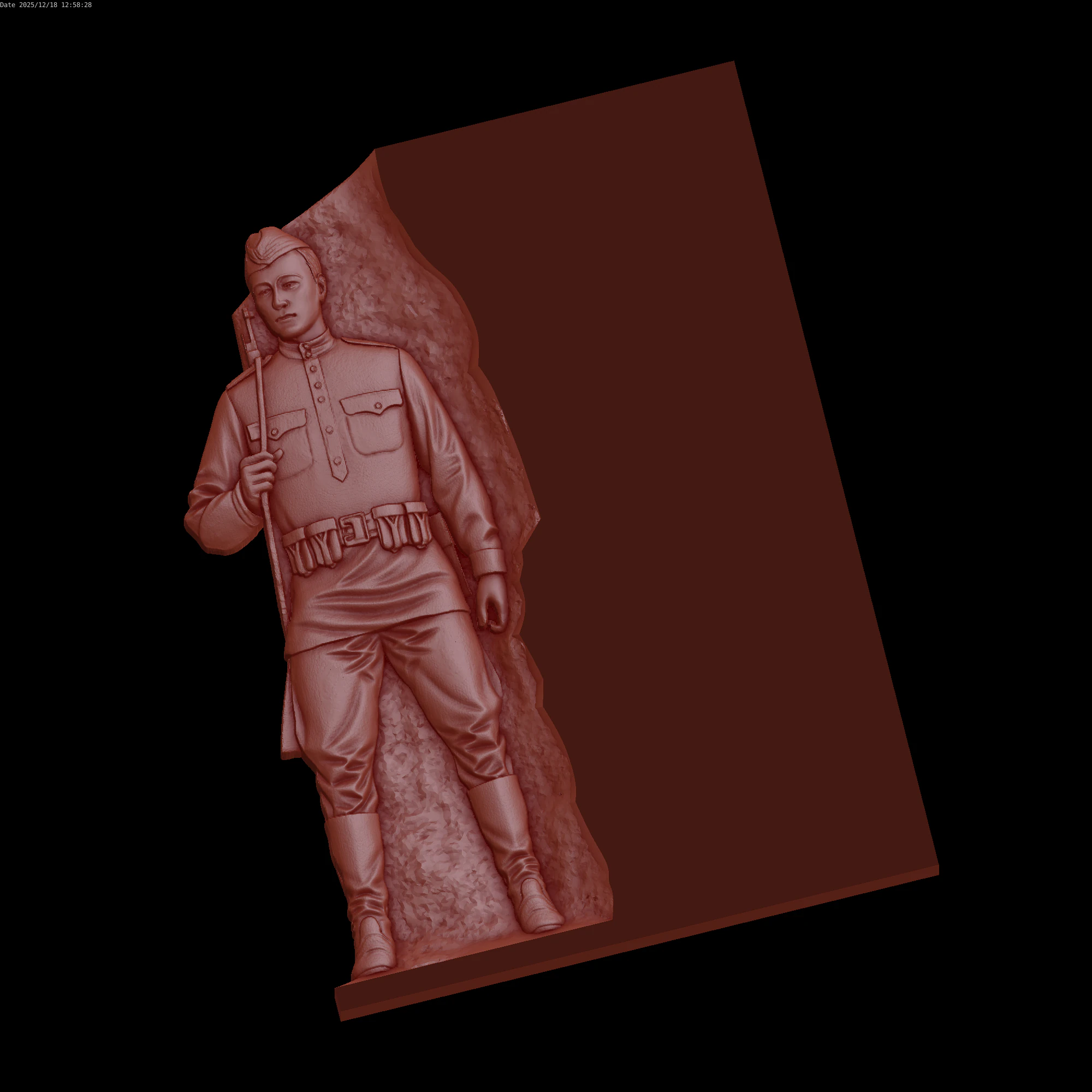Relief 3D Model .c4d .max .obj .3ds .fbx .stl .blend