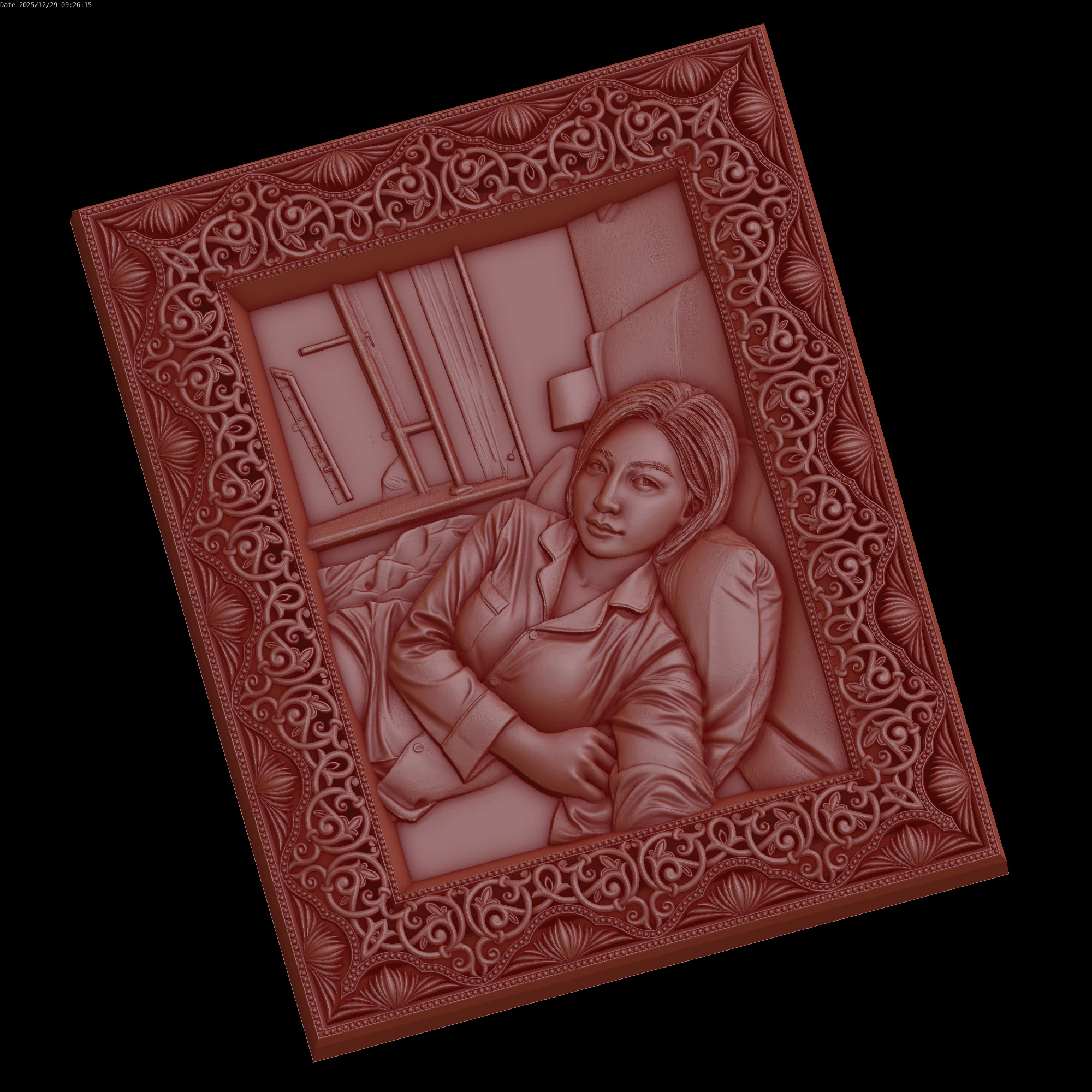 Relief 3D Model .c4d .max .obj .3ds .fbx .stl .blend 