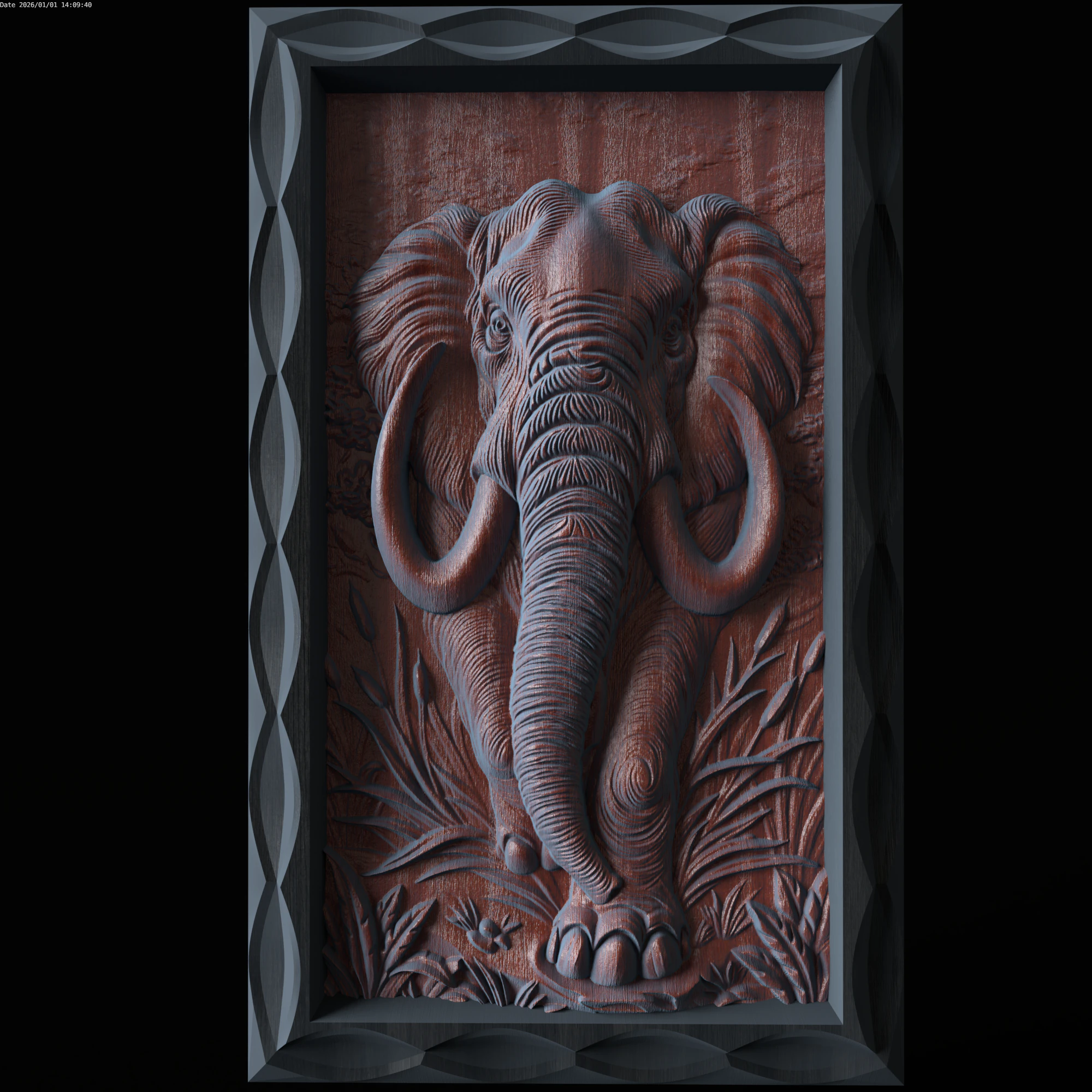 Relief 3D Model .c4d .max .obj .3ds .fbx .stl .blend 