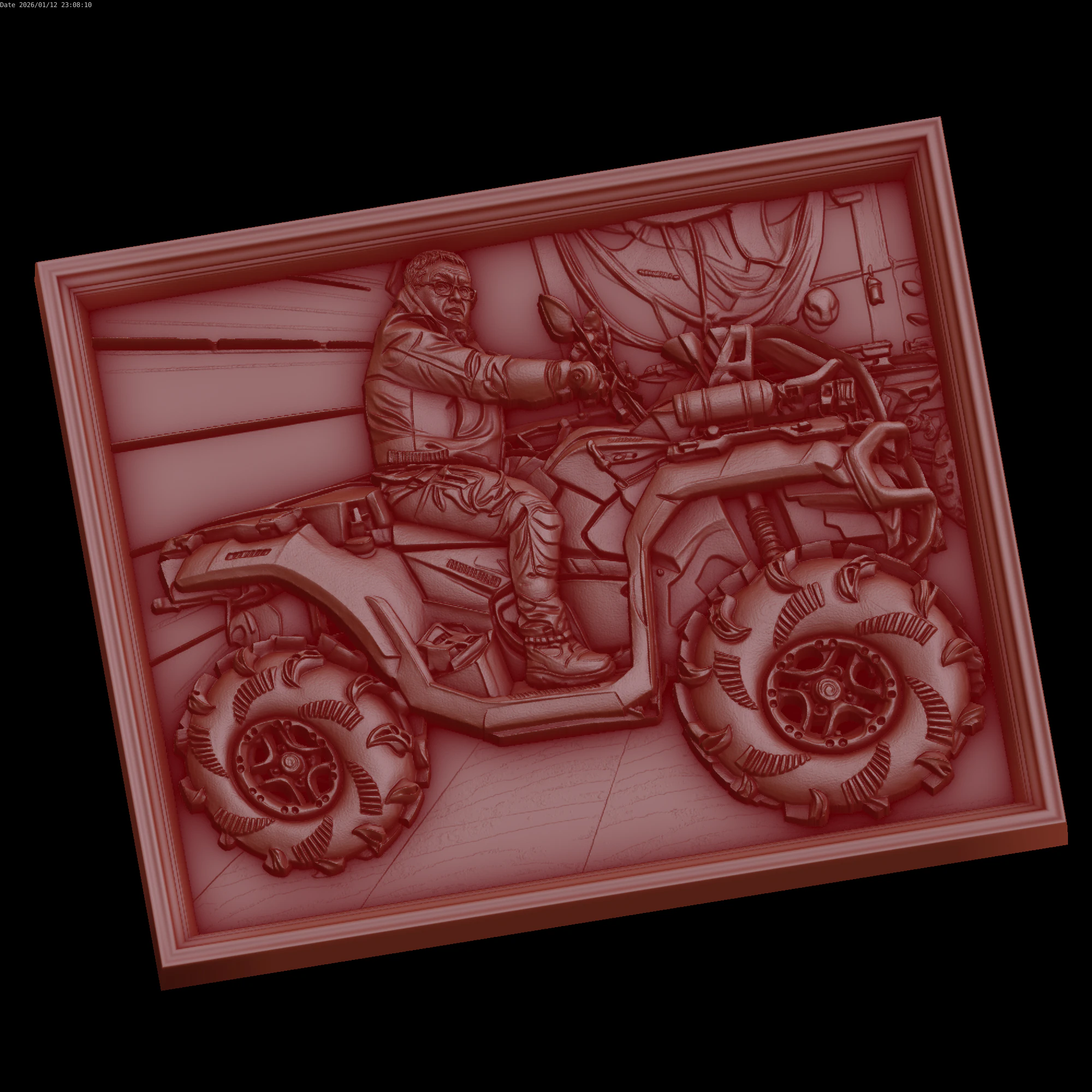 Relief 3D Model .c4d .max .obj .3ds .fbx .stl .blend 