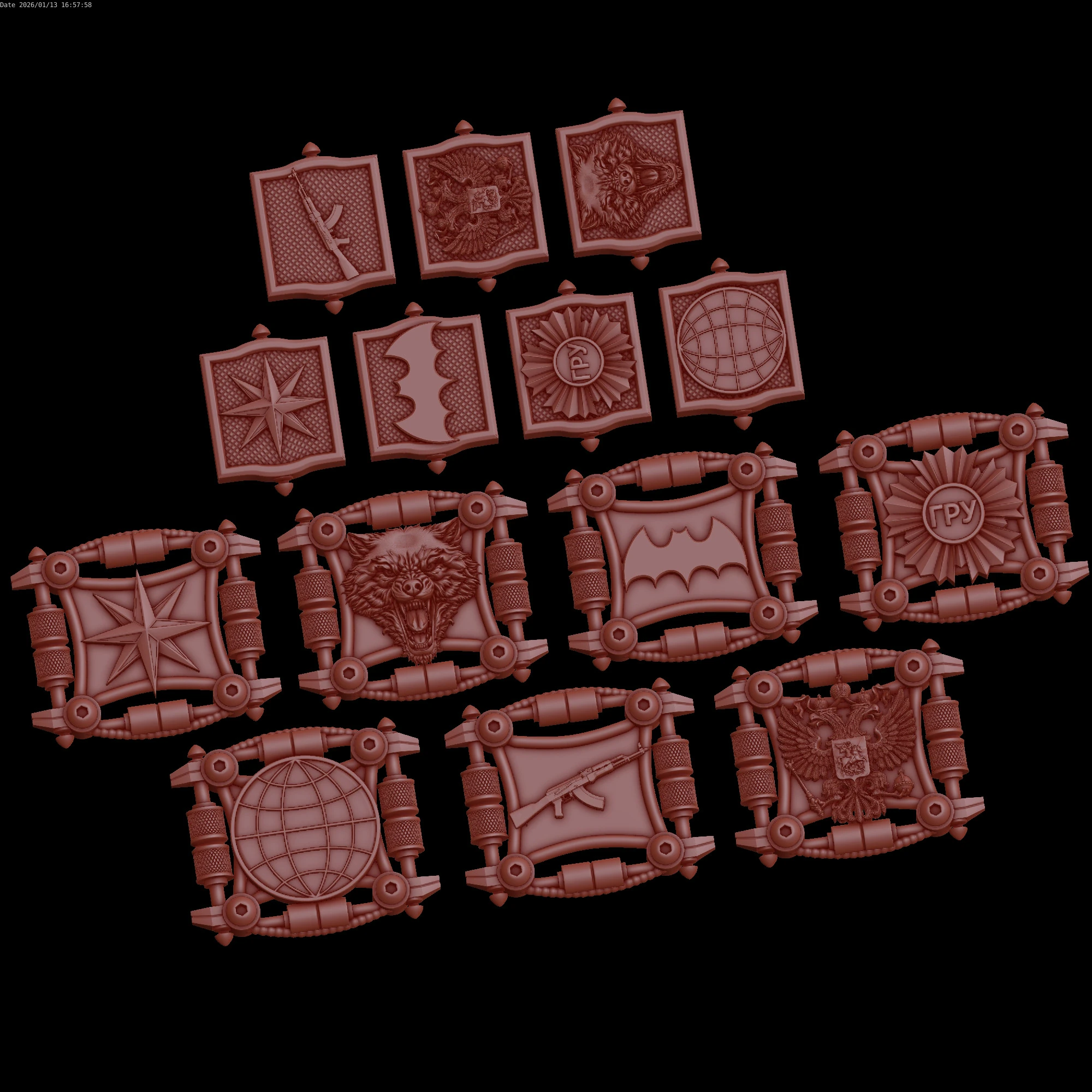Relief 3D Model .c4d .max .obj .3ds .fbx .stl .blend 